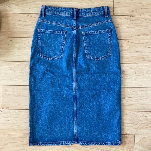 Zara split front denim skirt - Picture 3 of 5